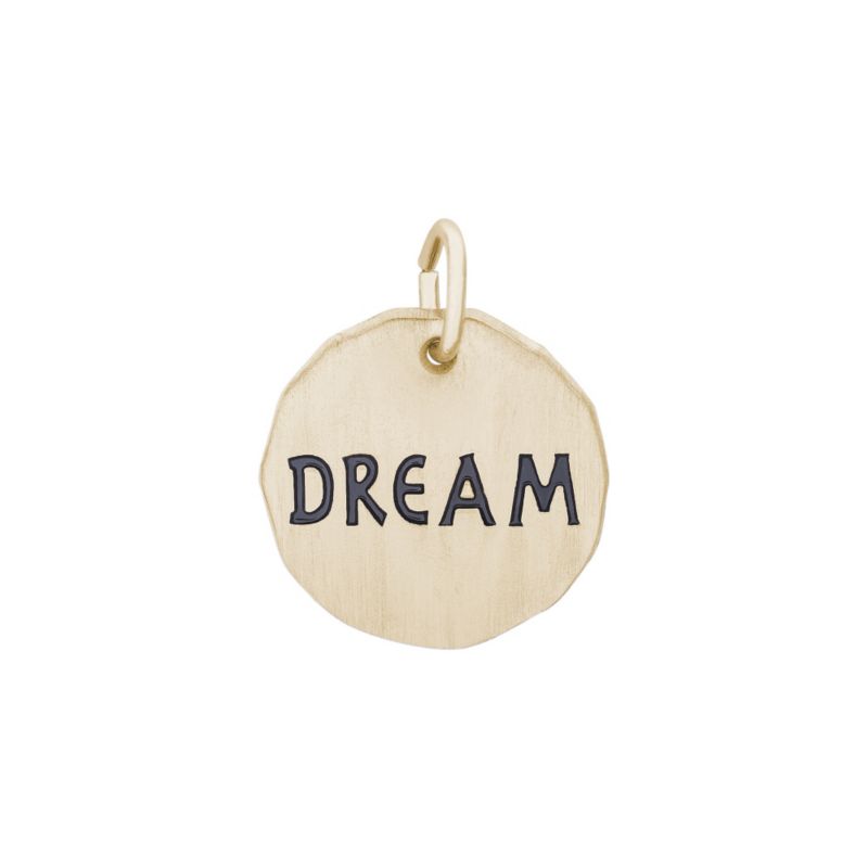 Rembrandt 14K Yellow Gold Dream Tag Charm