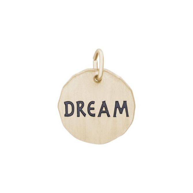 Rembrandt 14K Yellow Gold Dream Tag Charm