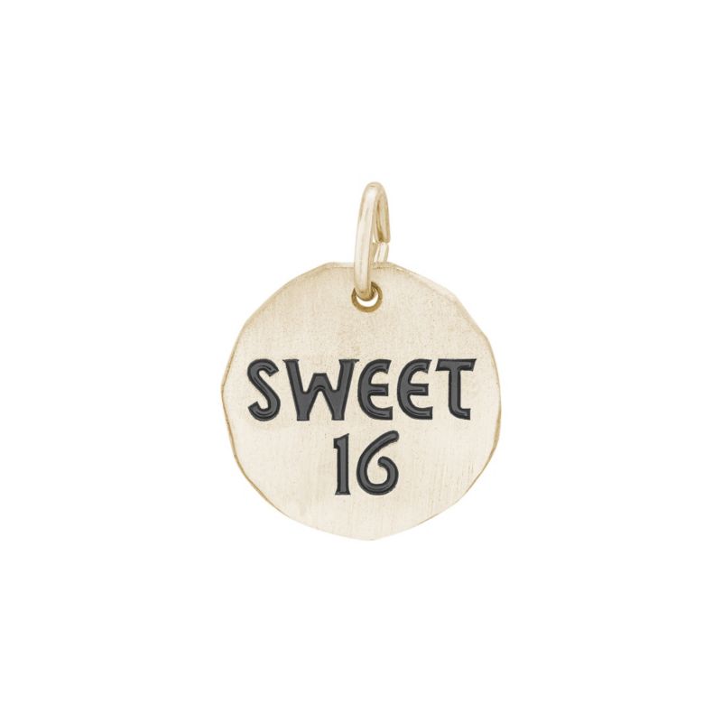 Rembrandt 14K Yellow Gold Sweet 16 Charm