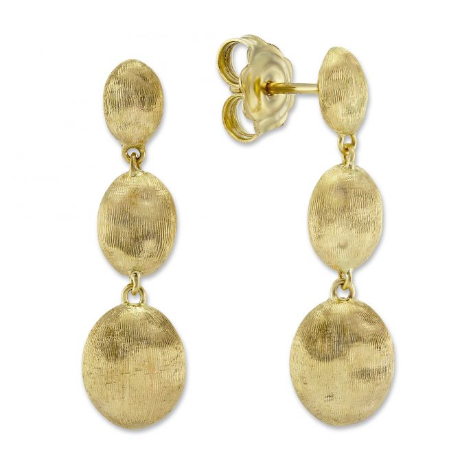 Marco Bicego Siviglia Yellow Gold Triple Drop Earrings