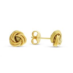 Image for Yellow Gold Love Knot Stud Earrings