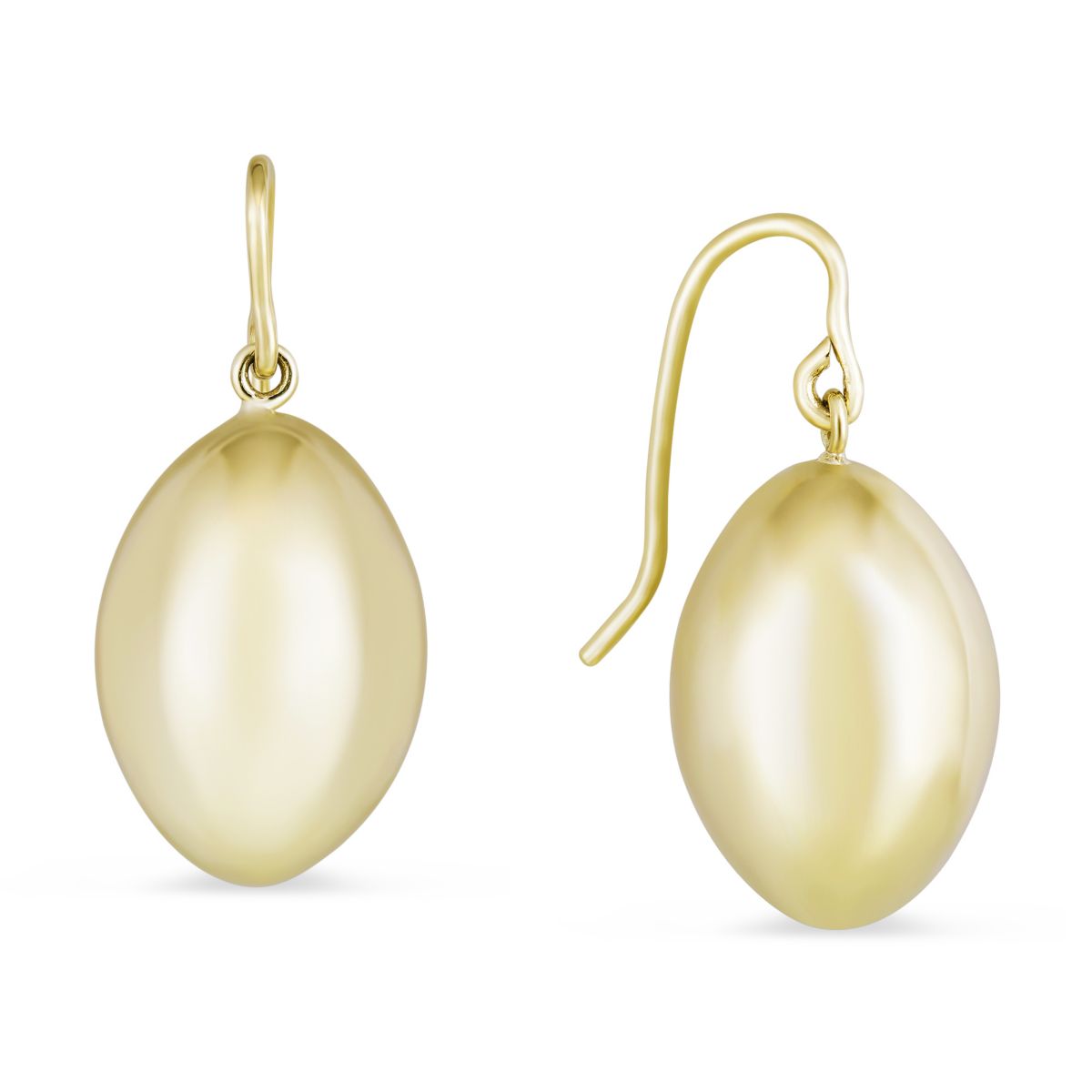 18K Yellow Gold Oval Dangle Earrings Borsheims