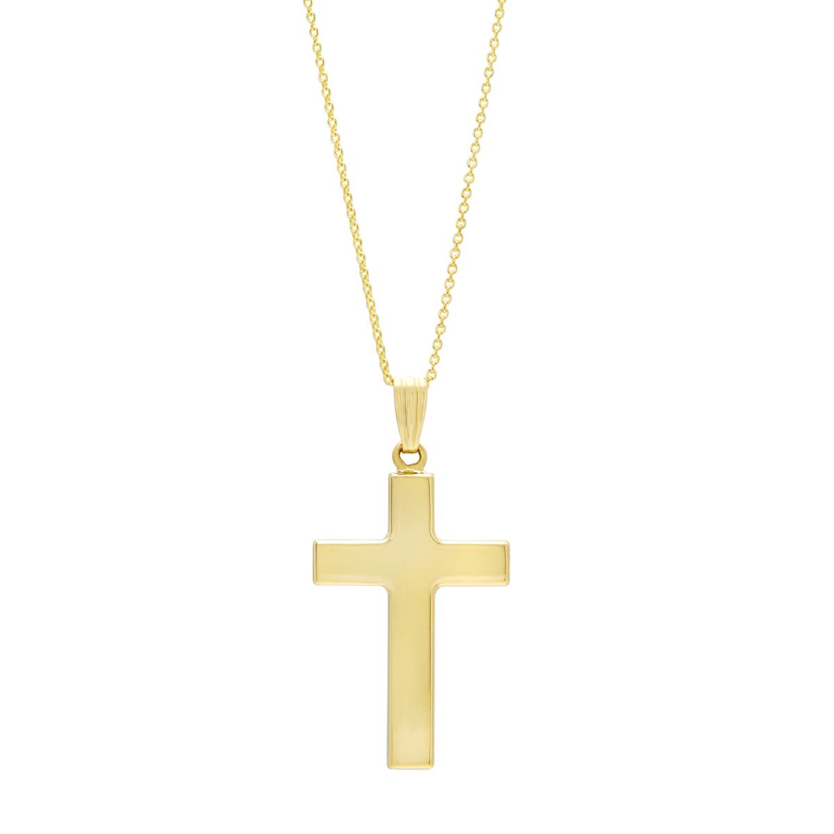 14K Yellow Gold Cross Pendant