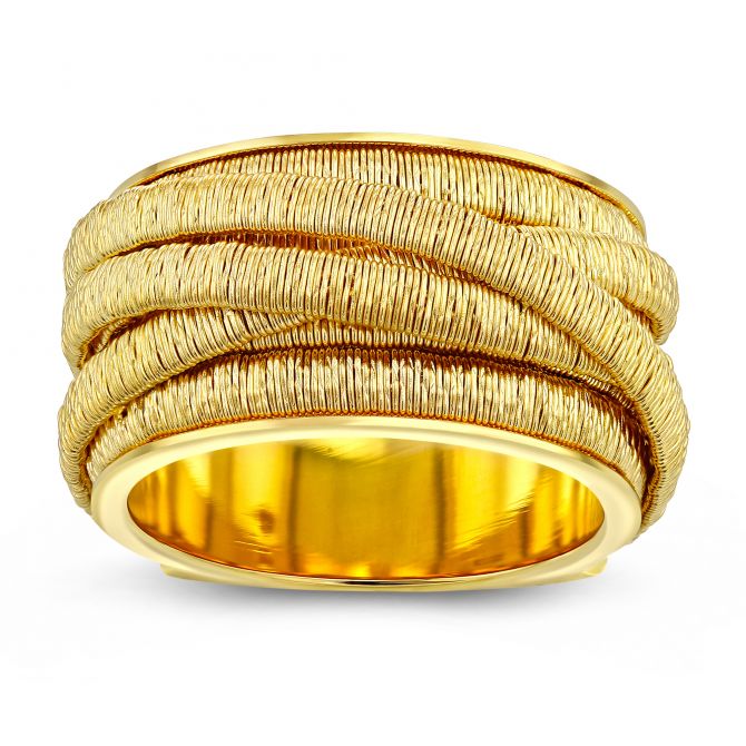 Marco Bicego Cairo Yellow Gold Seven Strand Woven Ring