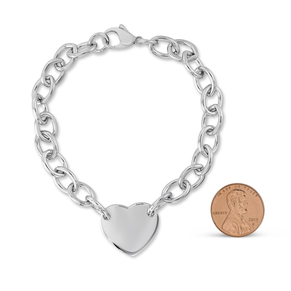 Children's Sterling Silver Heart Bracelet