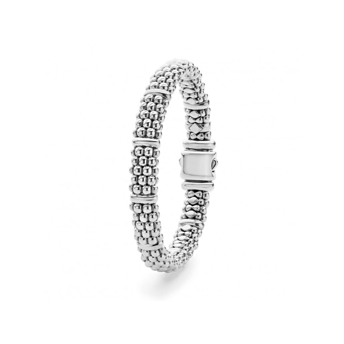LAGOS Sterling Silver Signature Caviar Beaded Bracelet, 7