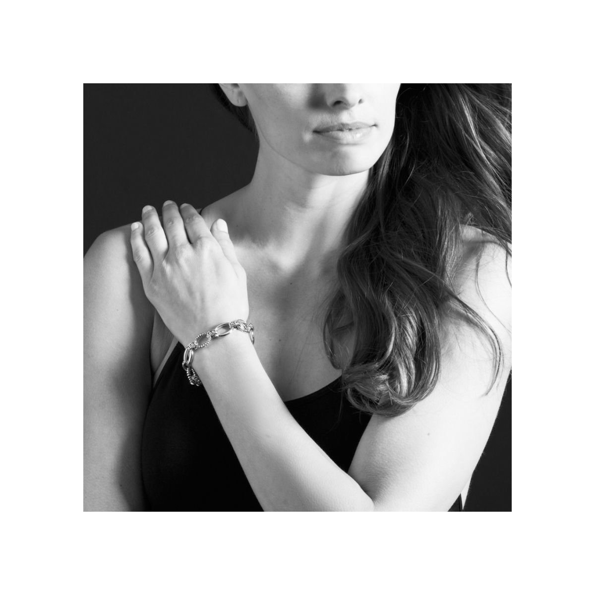 LAGOS Sterling Silver Oval Links Bracelet, 7