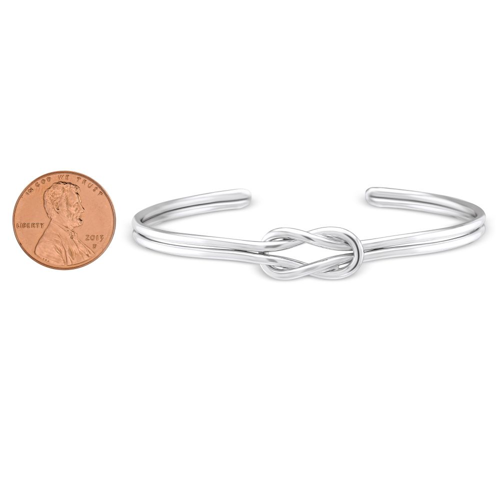 Sterling Silver Knot Cuff Bracelet