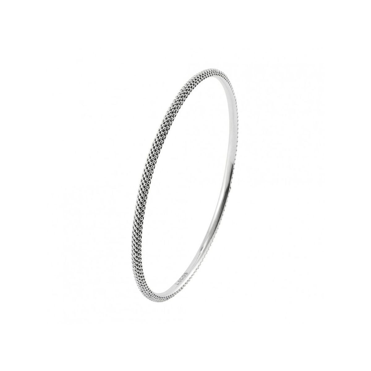 LAGOS Sterling Silver Caviar Medium Bangle Bracelet