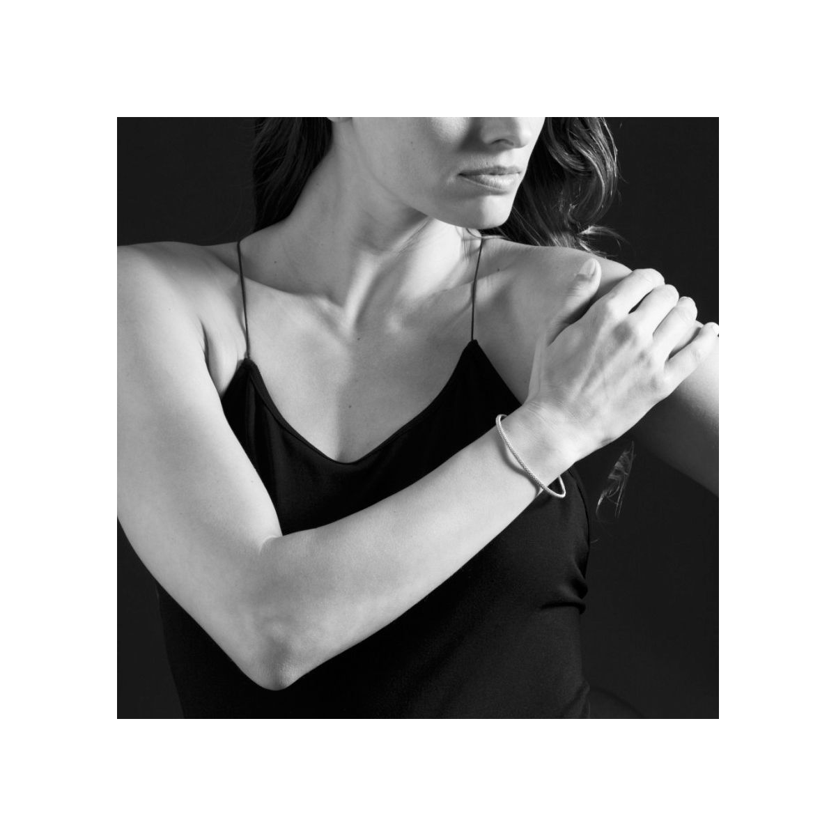 LAGOS Sterling Silver Caviar Medium Bangle Bracelet