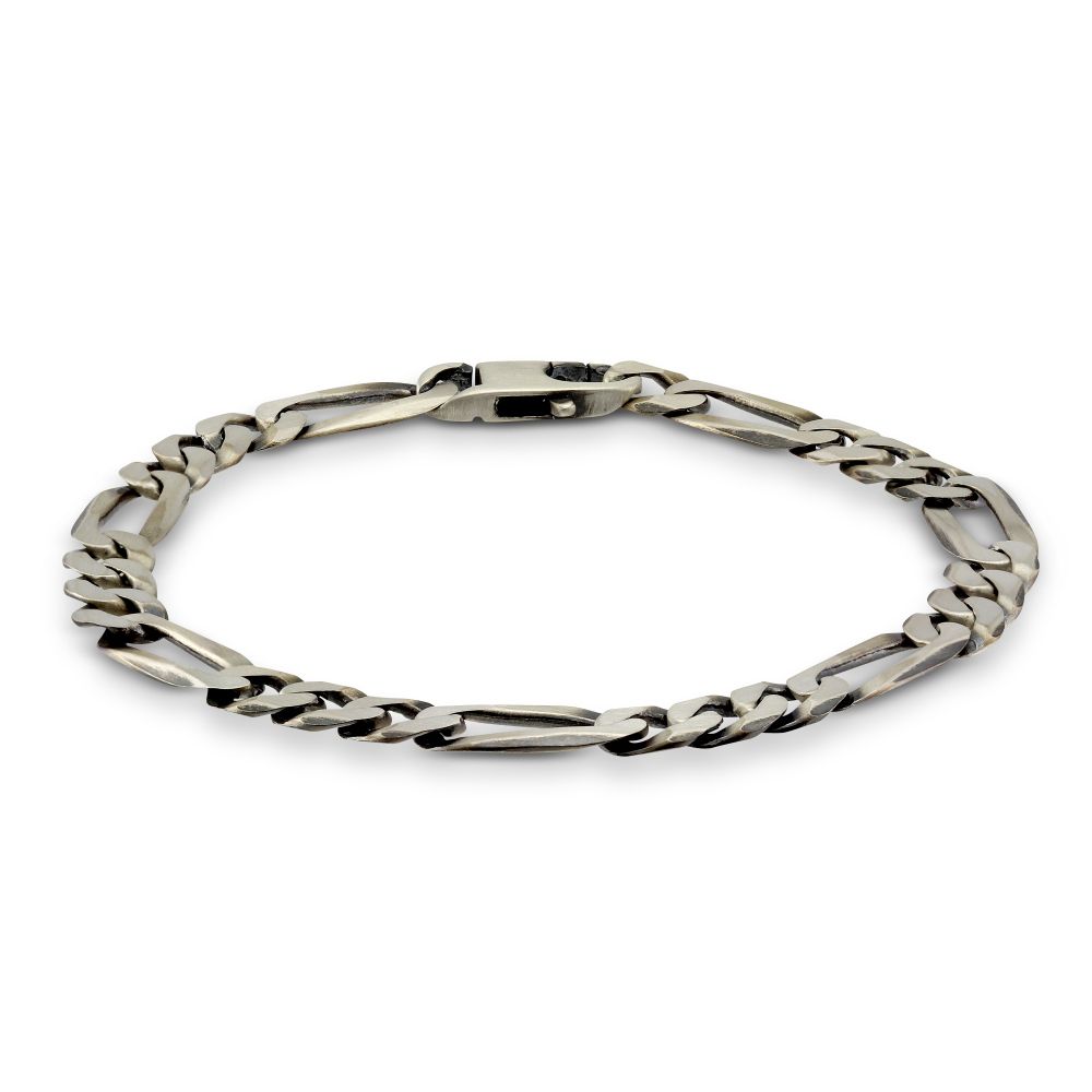 Sterling Silver Men's Curb Link Bracelet, 8 mm, 9