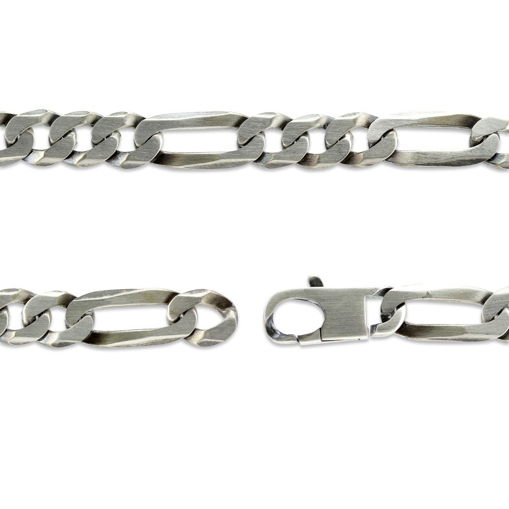 Sterling Silver Men's Curb Link Bracelet, 8 mm, 9