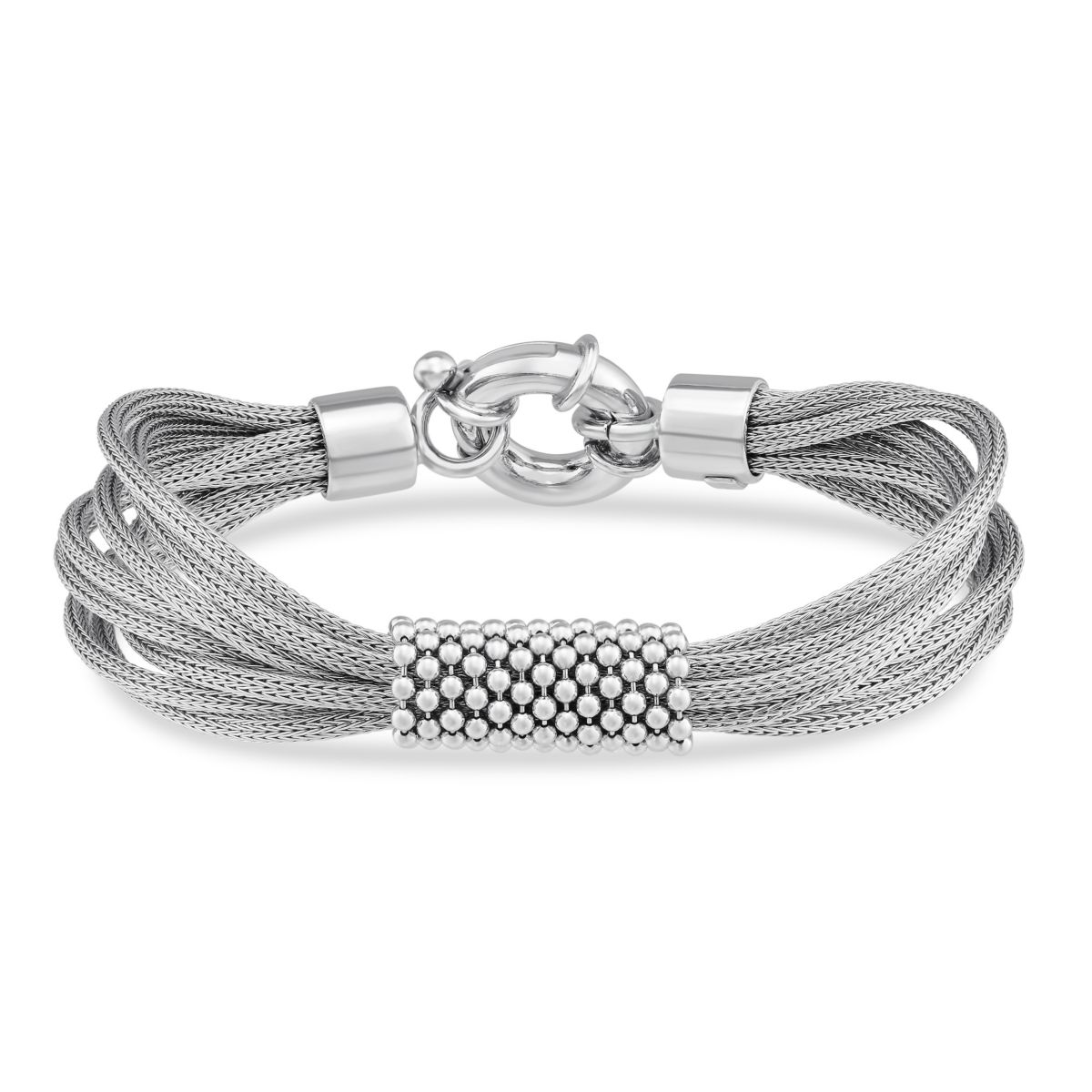 Sterling Silver Eight Strand Mesh Bracelet | Borsheims