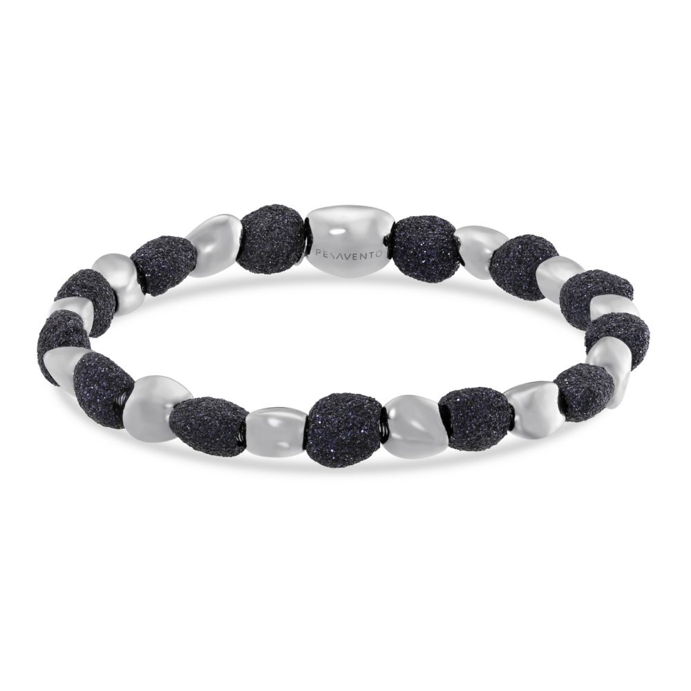 Pesavento Polvere di Sogni Sterling Silver & Ruthenium Black Dust Nugget Bracelet