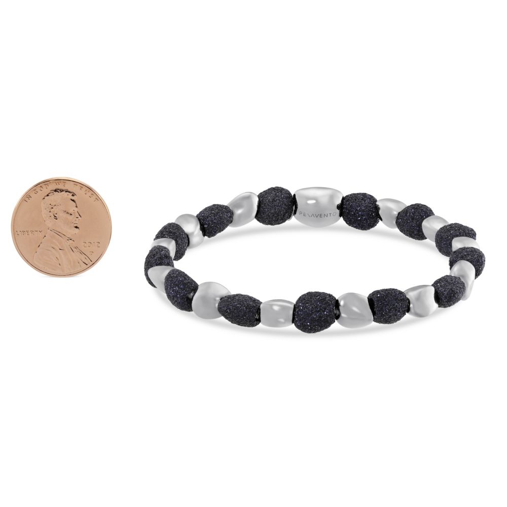 Pesavento Polvere di Sogni Sterling Silver & Ruthenium Black Dust Nugget Bracelet