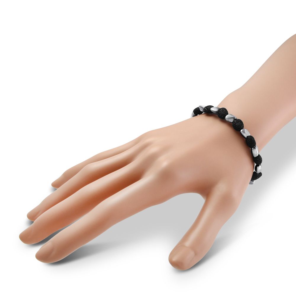 Pesavento Polvere di Sogni Sterling Silver & Ruthenium Black Dust Nugget Bracelet