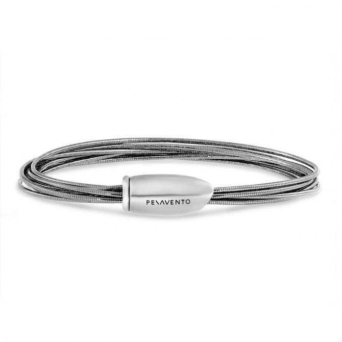 Pesavento Sterling Silver DNA Thin Spring Wire Bracelet