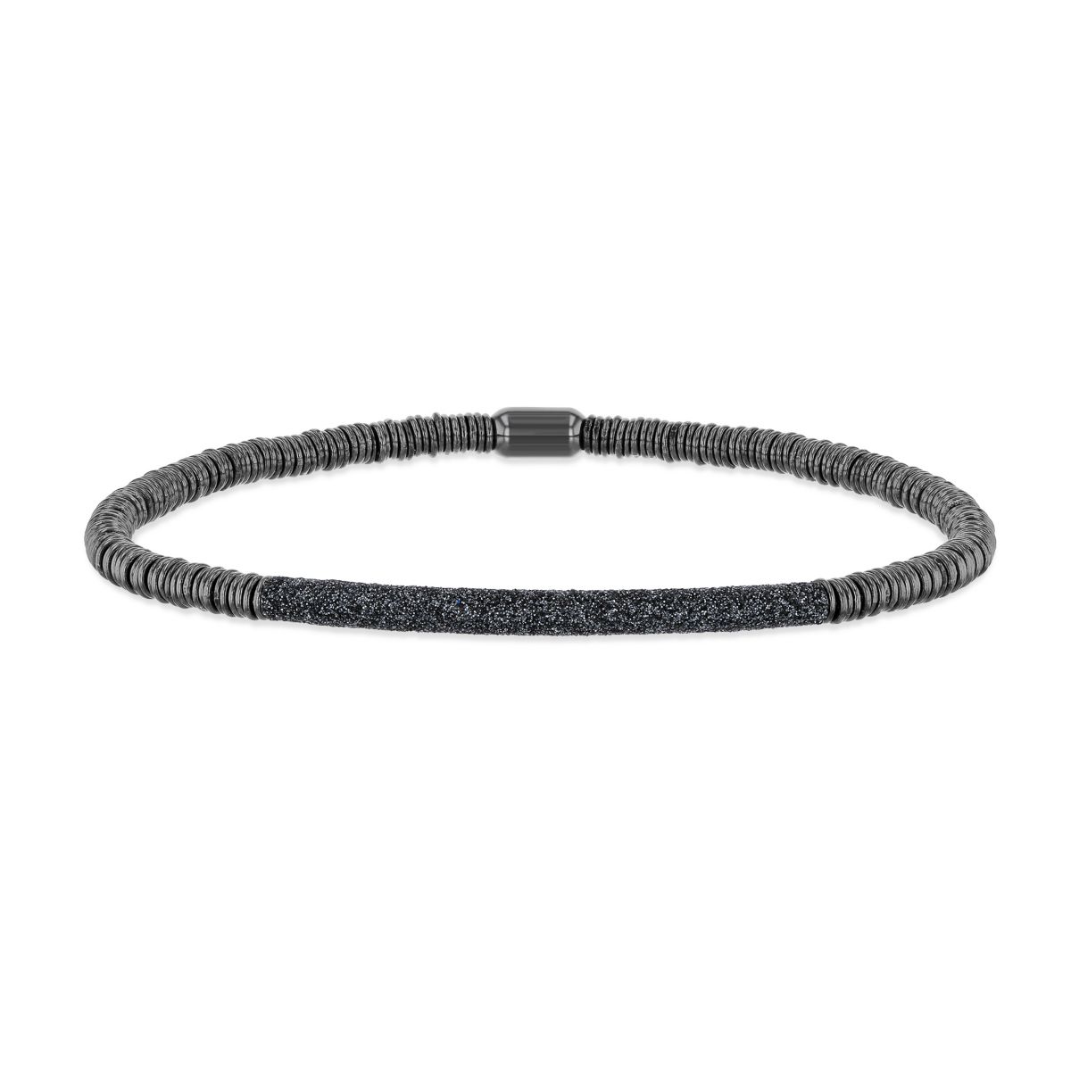 Pesavento Polvere di Sogni Twirl Gray Tone Sterling Silver Bracelet with Gray Dust Accent Bar