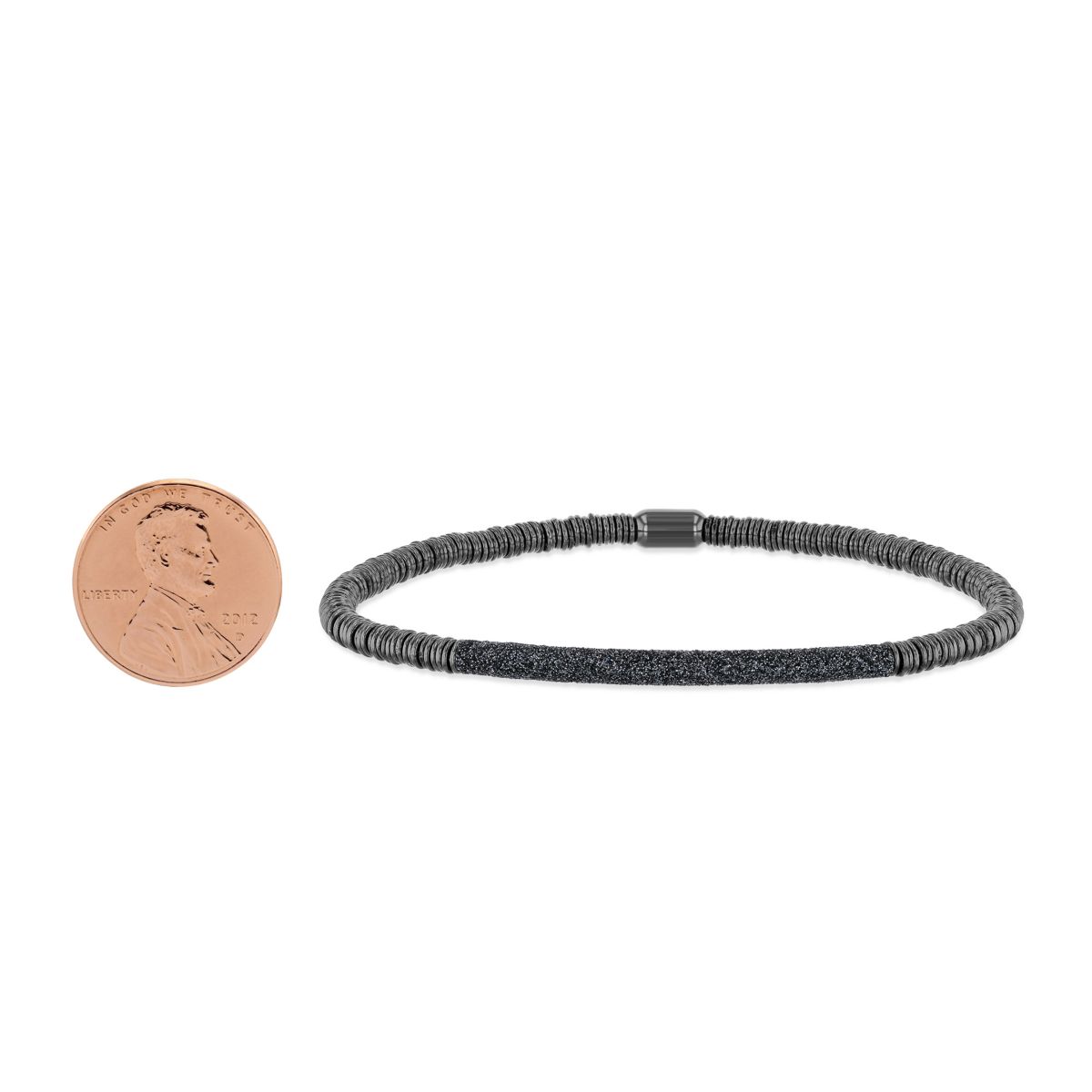 Pesavento Polvere di Sogni Twirl Gray Tone Sterling Silver Bracelet with Gray Dust Accent Bar