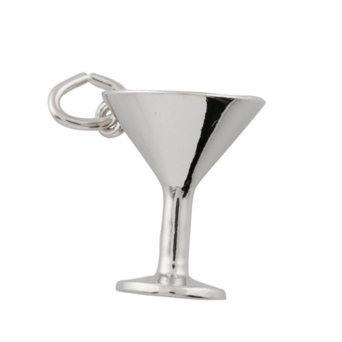 Rembrandt Sterling Silver Martini Glass Charm