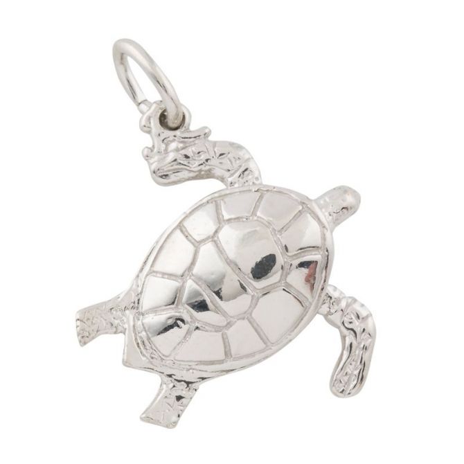 Rembrandt Sterling Silver Sea Turtle Charm