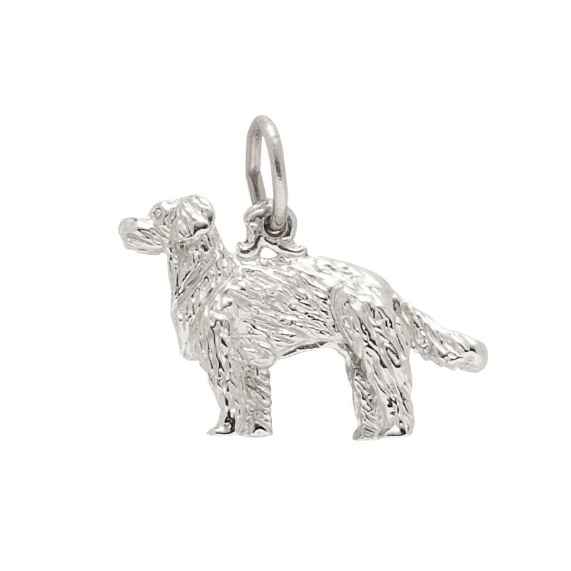 Rembrandt Sterling Silver Golden Retriever Charm