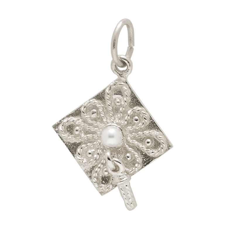 Rembrandt Sterling Silver Graduation Cap Charm