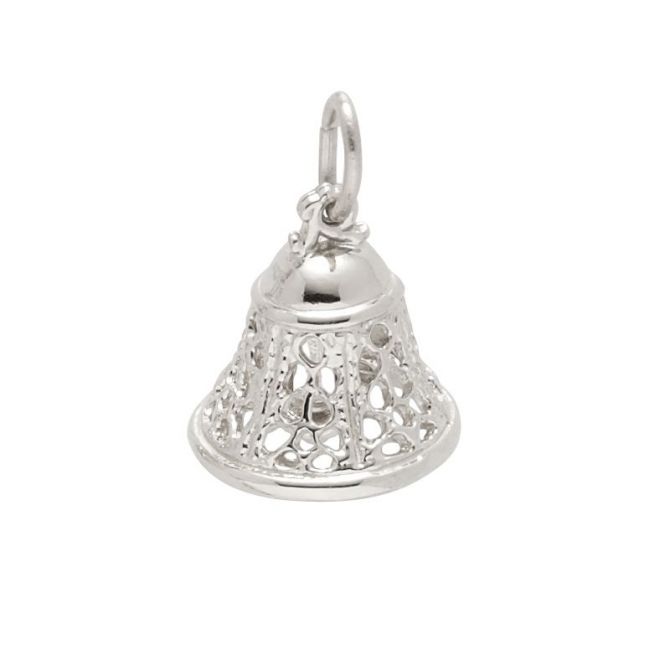Rembrandt Sterling Silver Filigree Bell Charm