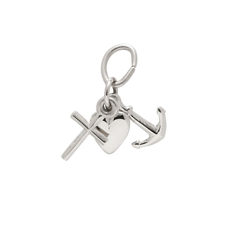 Rembrandt Sterling Silver Faith, Hope, and Charity Charm