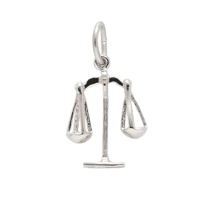 Rembrandt Sterling Silver Scales of Justice Charm