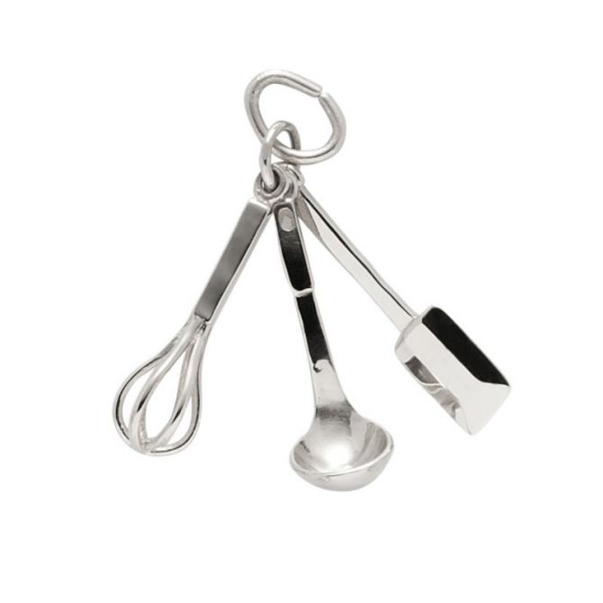 Rembrandt Sterling Silver Cooking Utensils Charm
