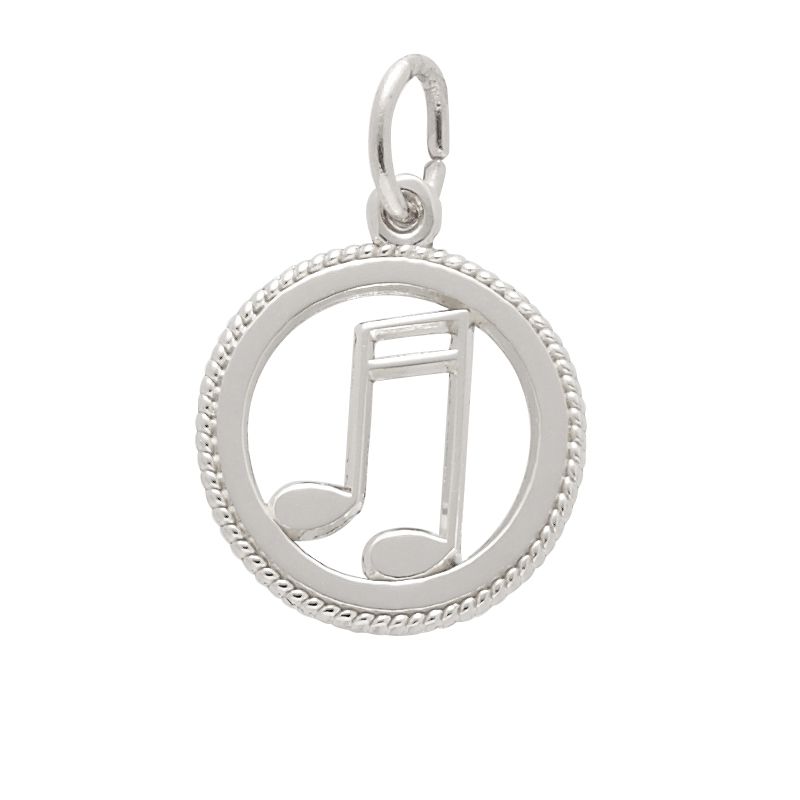 Rembrandt Sterling Silver Music Charm