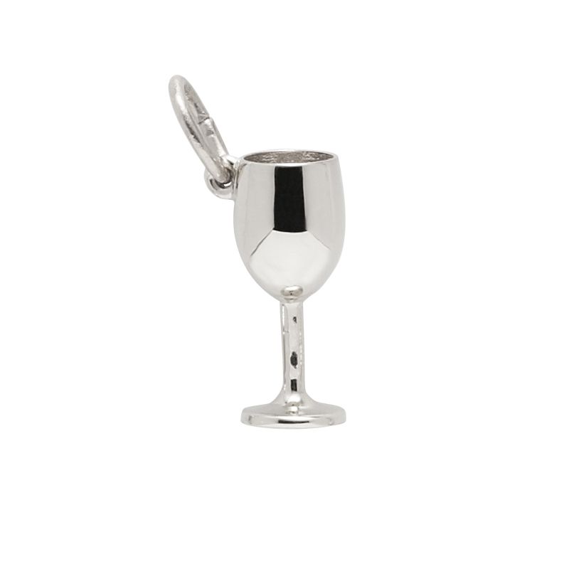 Rembrandt Sterling Silver Wine Glass Charm