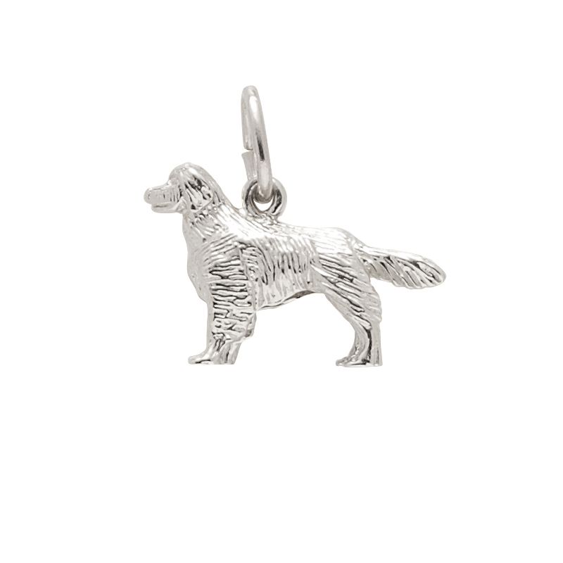 Rembrandt Sterling Silver Golden Retriever Charm