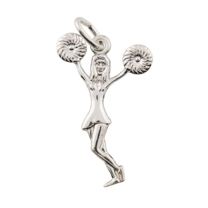 Rembrandt Sterling Silver Pom Pom Girl charm Charm