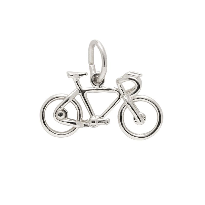 Sterling silver pendant solid 925 charm Bicycle PE001124 EMPRESS 