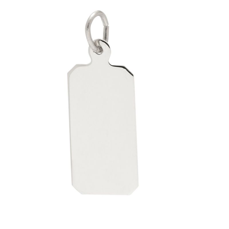 Rembrandt Sterling Silver Dog Tag Charm