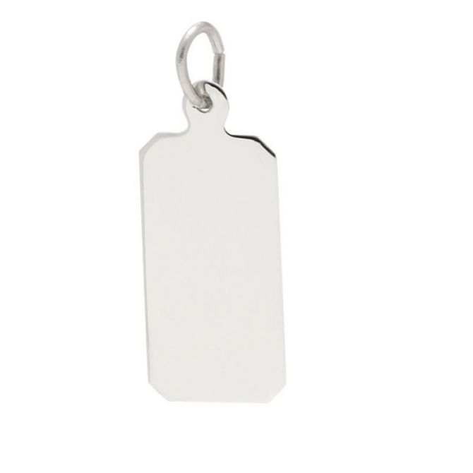 Rembrandt Sterling Silver Dog Tag Charm
