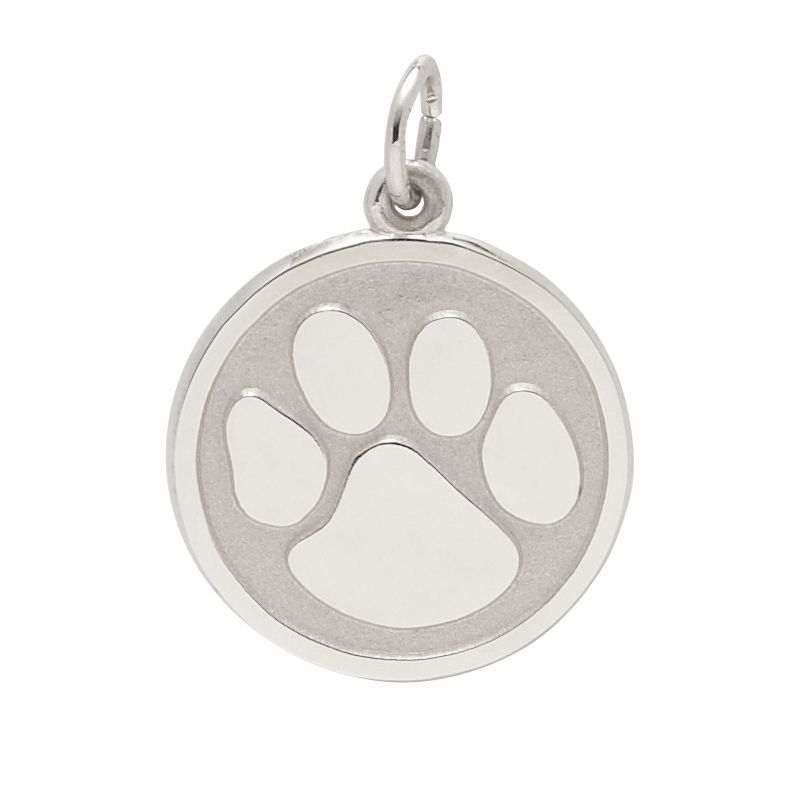 Rembrandt Sterling Silver Paw Print Charm