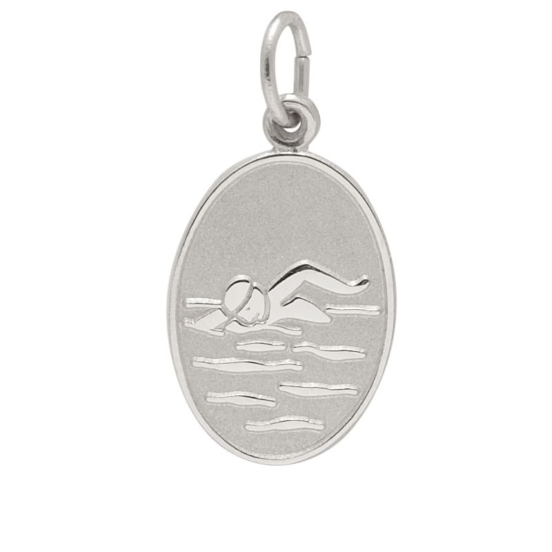 Rembrandt Sterling Silver Swimmer Charm