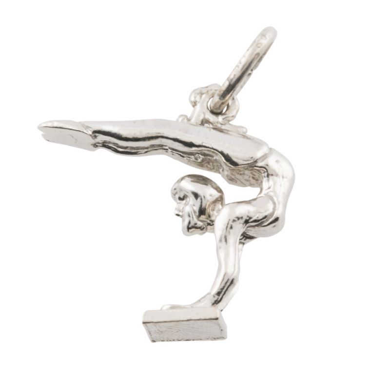 Rembrandt Sterling Silver Gymnast Charm
