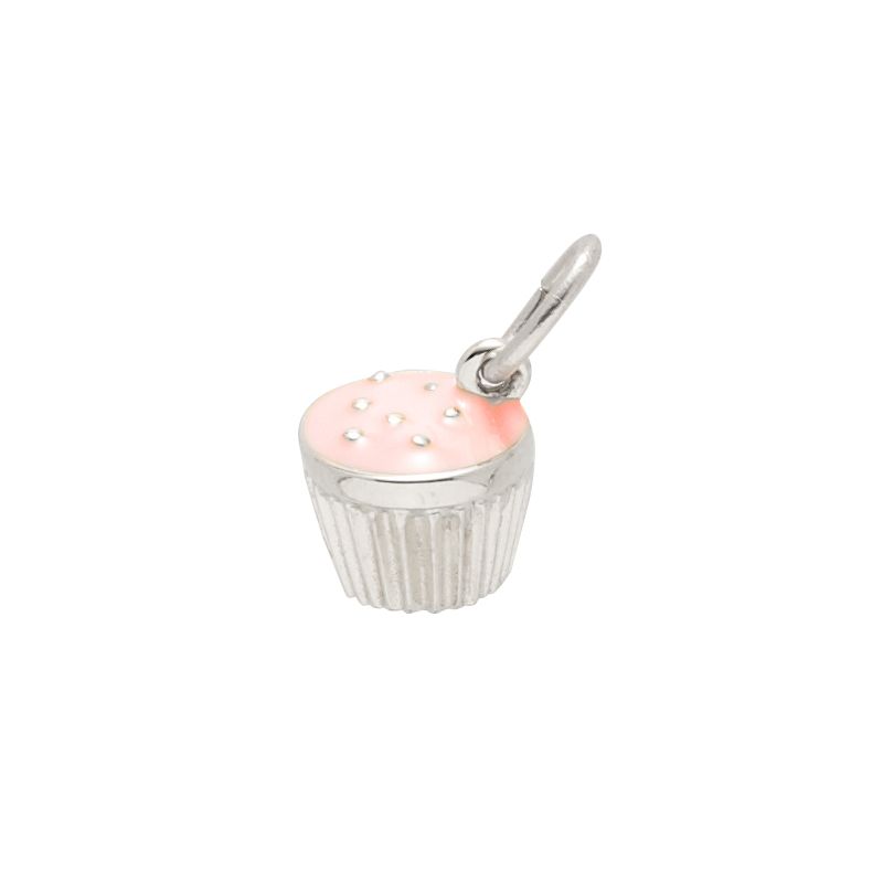 Rembrandt Sterling Silver Pink Cupcake Charm