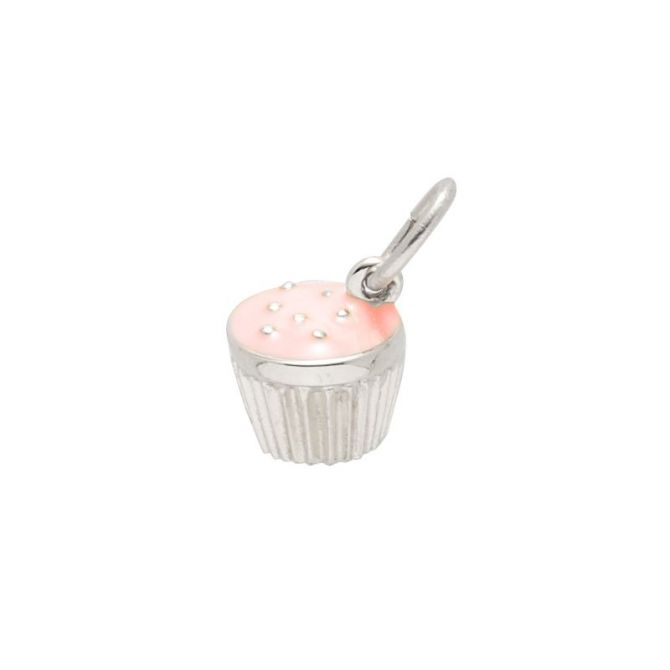Rembrandt Sterling Silver Pink Cupcake Charm