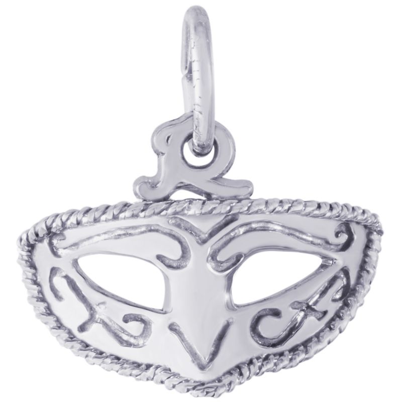 Rembrandt Sterling Silver Mardi Gras Mask Charm