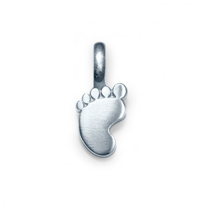 Alex Woo Sterling Silver Mini Addition Footprint Charm