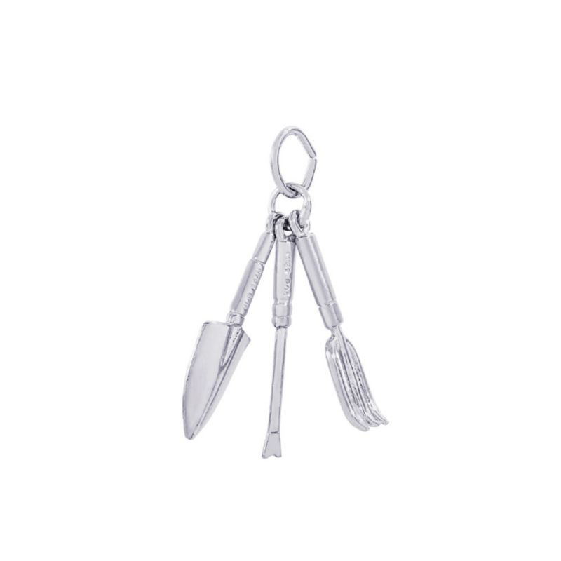 Rembrandt Sterling Silver Garden Tools Charm
