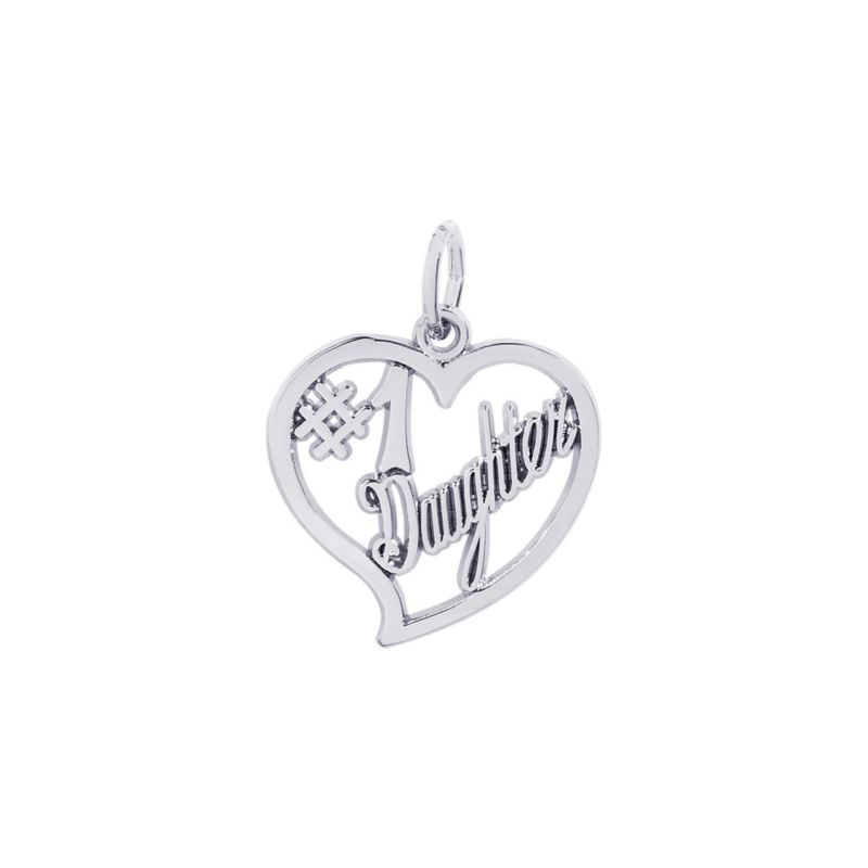 Rembrandt Sterling Silver #1 Daughter Charm