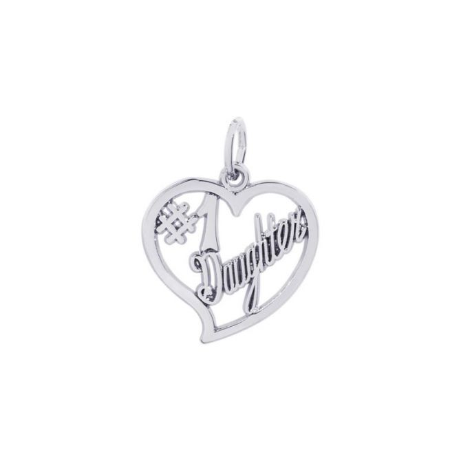 Rembrandt Sterling Silver #1 Daughter Charm