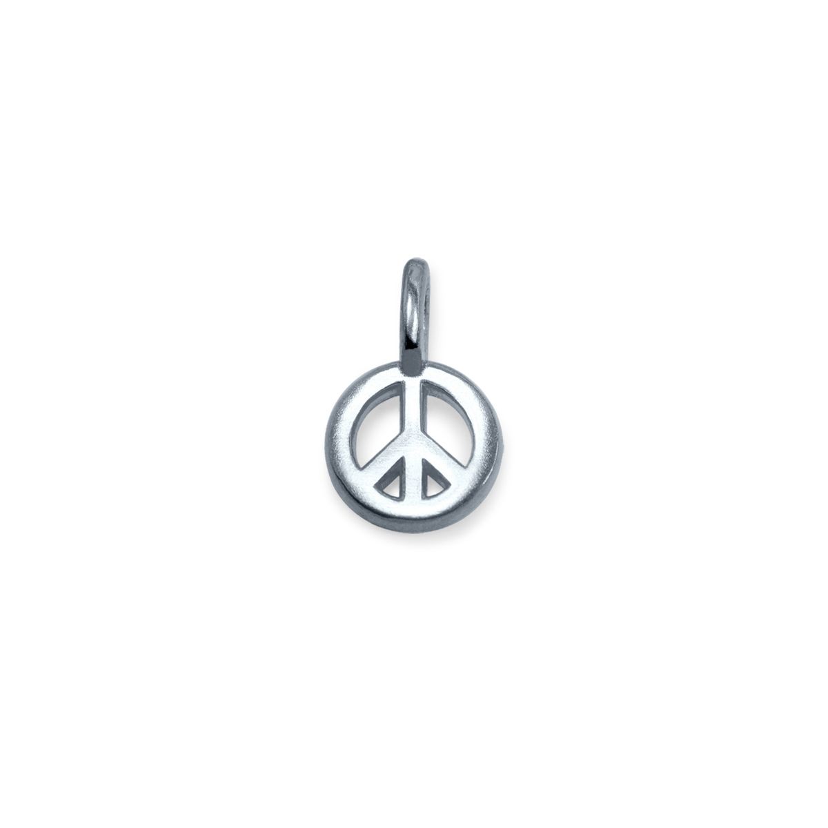 Alex Woo Sterling Silver Mini Addition Peace Sign Charm