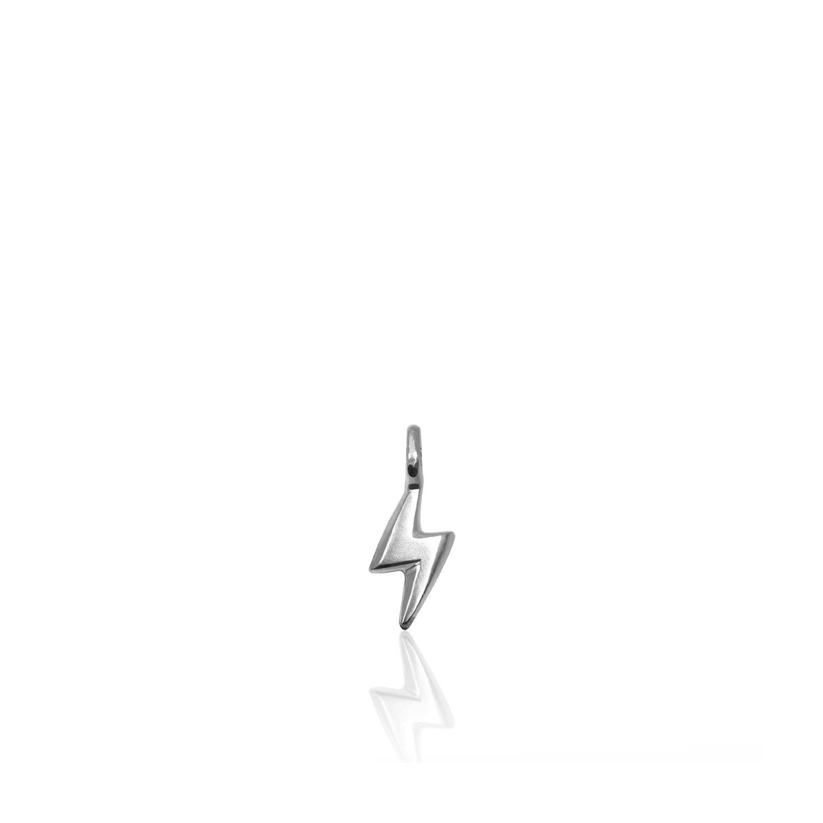 Alex Woo Sterling Silver Mini Addition Lightning Bolt Charm